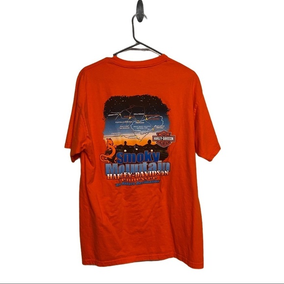 Harley-Davidson Men’s Orange Large T-Shirt - Picture 2 of 5